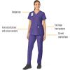 Carhartt Womens Scrub Top(Grape)