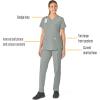 Carhartt Womens Scrub Top(Grey)