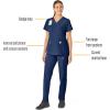 Carhartt Womens Scrub Top(Navy)