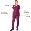 Carhartt Womens Scrub Top(Wine)