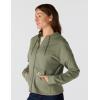 Carhartt Women’s TENCEL Fiber Series Loose Fit Full-Zip Sweatshirt(Avery Fern)