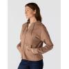 Carhartt Women’s TENCEL Fiber Series Loose Fit Full-Zip Sweatshirt(Soft Sepia)