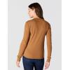Carhartt Women’s TENCEL Fiber Series Relaxed Fit Long-Sleeve Ribbed Henley(Carhartt Brown)