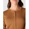 Carhartt Women’s TENCEL Fiber Series Relaxed Fit Long-Sleeve Ribbed Henley(Carhartt Brown)