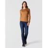 Carhartt Women’s TENCEL Fiber Series Relaxed Fit Long-Sleeve Ribbed Henley(Carhartt Brown)
