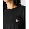 Carhartt Women’s Tencel Fiber Series Loose Fit Short-Sleeve Pocket T-Shirt (Also Available in Plus Sizes)(Black)