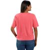 Carhartt Women’s Tencel Fiber Series Loose Fit Short-Sleeve Pocket T-Shirt (Also Available in Plus Sizes)(Pink Salmon)