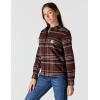 Carhartt Women’s Tencel Fiber Series Relaxed Fit Plaid Shirt(Blackberry)