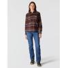 Carhartt Women’s Tencel Fiber Series Relaxed Fit Plaid Shirt(Blackberry)