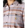 Carhartt Women’s Tencel Fiber Series Relaxed Fit Plaid Shirt(Mica)