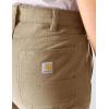 Carhartt Womens The Essential Canvas Pant(Dark Khaki)