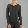Carhartt Women’s WBL132 Women’s Base Force® Heavyweight Polyl-Wool Crew(Black Heather)