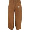 Carhartt baby-boys & Toddler Washed Dungaree Pants(Carhartt Brown)