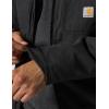 Carhartt mens Full Swing Loose Fit Washed Duck Insulated Active Jac(Black)