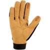 Carhartt mens Synthetic Leather High Dexterity Molded Knuckle Secure Cuff Glove(Black Barley)