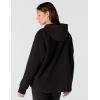 Carhartt womens Force Oversized-fit Fleece Hooded Sweatshirt(Black)