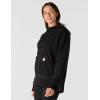 Carhartt womens Force Oversized-fit Fleece Hooded Sweatshirt(Black)