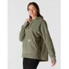 Carhartt womens Force Oversized-fit Fleece Hooded Sweatshirt(Dusty Olive Heather)