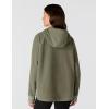 Carhartt womens Force Oversized-fit Fleece Hooded Sweatshirt(Dusty Olive Heather)