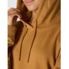 Carhartt womens Relaxed Fit Midweight Garment Dye French Terry Hooded Sweatshirt(Carhartt Brown)