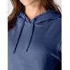 Carhartt womens Relaxed Fit Midweight Garment Dye French Terry Hooded Sweatshirt(Lunar Blue)