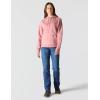 Carhartt womens Relaxed Fit Midweight Garment Dye French Terry Hooded Sweatshirt(Rose Tint)