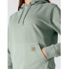 Carhartt womens Relaxed Fit Midweight Garment Dye French Terry Hooded Sweatshirt(Seabrook)