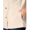 Carhartt womens Rugged Flex Loose Fit Canvas Chore Coat(Undyed Ecru)