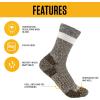 Carhartt womens Women’s Midweight Crew Sock(Black)