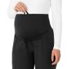 Force Essentials Women’s Maternity Jogger Scrub Pant(Black)