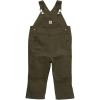 Carhartt Boys Loose Fit Canvas Bib Overall(Olive Green)