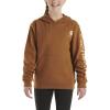 Carhartt Girls’ Hooded Pullover Sweatshirt(Carhartt Brown)