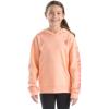 Carhartt Girls’ Hooded Pullover Sweatshirt(Peach Nectar)