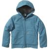 Carhartt Girls Zip Front Flannel Quilt Lined Hooded Active Jac(Blue Moon)