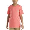 Carhartt Kid’s CA6655 Short-Sleeve Pocket T-Shirt – Unisex(Light Orange)