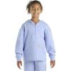 Carhartt Kid’s CA7108 Long-Sleeve Quilted Jersey Half Zip Sweatshirt – Girls(Med Purple)