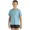 Carhartt Kid’s CA7109 Short-Sleeve Tonal Patch Pocket T-Shirt – Girls(Adriatic Blue)