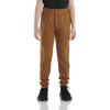 Carhartt Kid’s CK8429 Fleece Logo Sweatpant – Boys(Carhartt Brown Classic)
