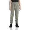 Carhartt Kid’s CK8429 Fleece Logo Sweatpant – Boys(Charcoal Grey Heather)