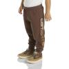 Carhartt Kid’s CK8449 Quilted Jersey Logo Sweatpant – Boys(Brown)
