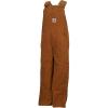 Carhartt Kid’s CM8603 Washed Duck Bib Overall – Boys(Carhartt Brown Duck – Lined)