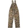 Carhartt Kid’s CM8603 Washed Duck Bib Overall – Boys(Mossy Oak Canvas – Lined)
