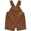 Carhartt Kid’s CM9748 Canvas Ruffle Front Shortall – Girls(Carhartt Brown)