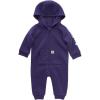 Carhartt Kid’s CM9758 Long-Sleeve Quilted Jersey Zip Front Hooded Coverall – Gi(Crown Jewel)