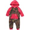 Carhartt Kid’s CM9758 Long-Sleeve Quilted Jersey Zip Front Hooded Coverall – Gi(Mossy Oak)