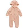 Carhartt Kid’s CM9758 Long-Sleeve Quilted Jersey Zip Front Hooded Coverall – Gi(Orchid Petal Purple)