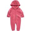 Carhartt Kid’s CM9758 Long-Sleeve Quilted Jersey Zip Front Hooded Coverall – Gi(Pink Lemonade)