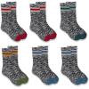 Carhartt Kid’s SC0146J Boy’s Midweight Camp Crew Sock 6-Pack(Assorted 03)