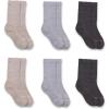 Carhartt Kid’s SC0696J Boy’s Lightweight Crew Sock 6-Pack(Assorted)