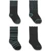 Carhartt Kid’s SC1034J Boy’s Heavyweight Crew Sock 4-Pack(Assorted 2 Grey)